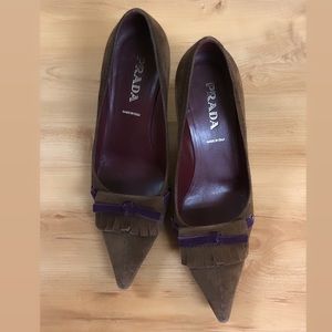 Prada Suede Heels